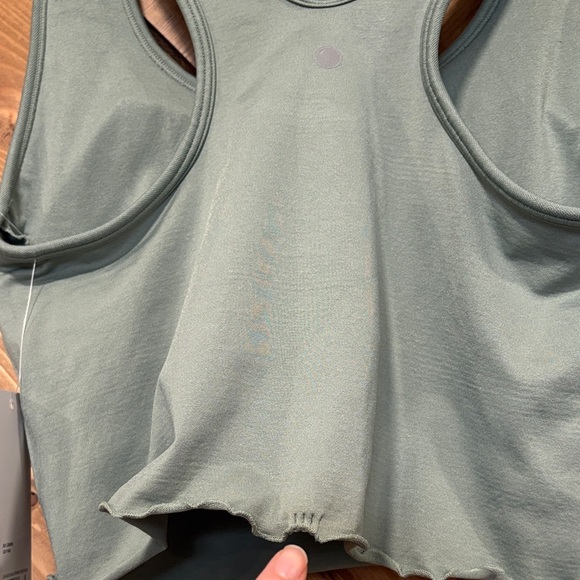 Green Racerback Tank Top Fitness Yogalicious Large - Picture 4 of 8